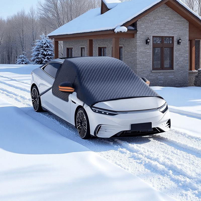 Protecting car windscreen snow cover - Image 6