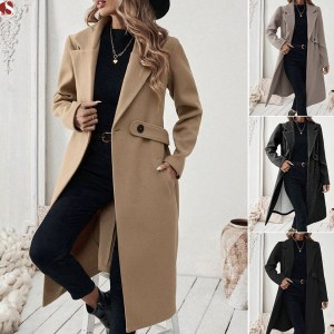 Elegant women's unlined top coat