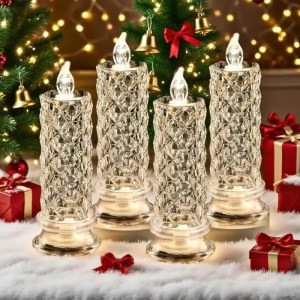 Crystal look flameless LED candles