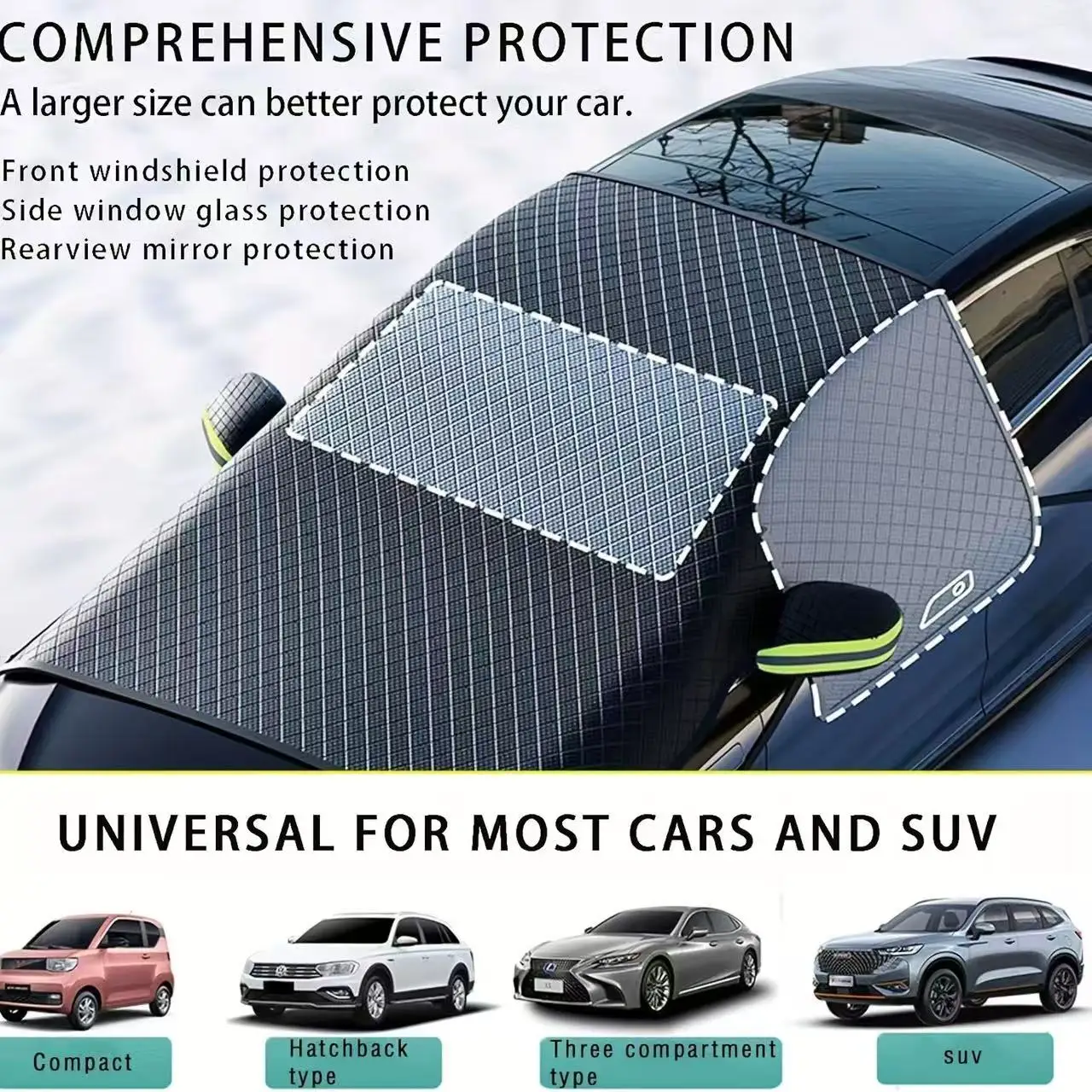 Protecting car windscreen snow cover - Image 8