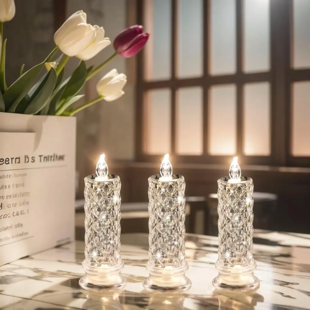 Crystal look flameless LED candles - Image 9