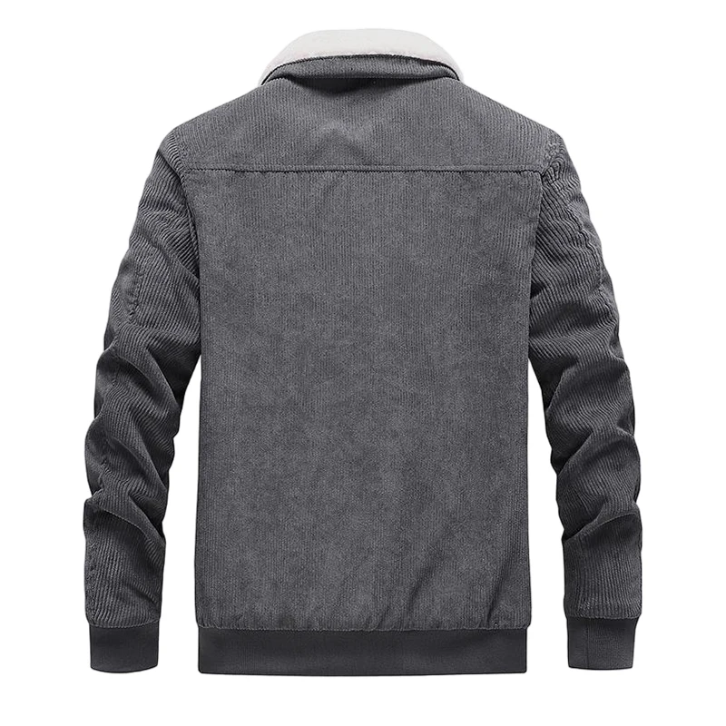 Warm lining corduroy men's jacket - Image 14