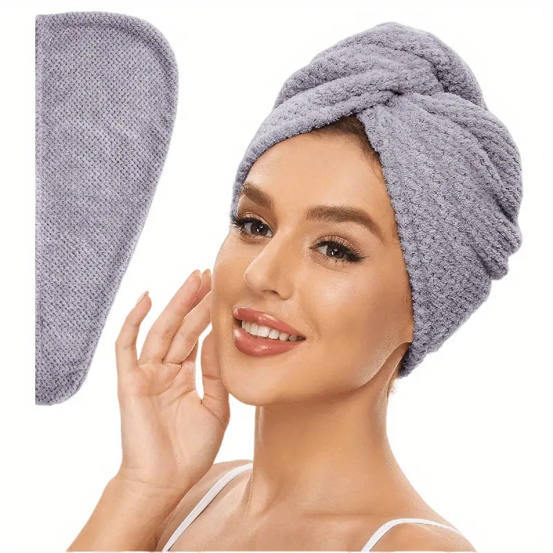 Solid color textured hair towel 3-pack - Image 6