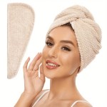 Solid color textured hair towel 3-pack