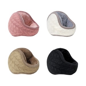 Warm knitted unisex earmuffs