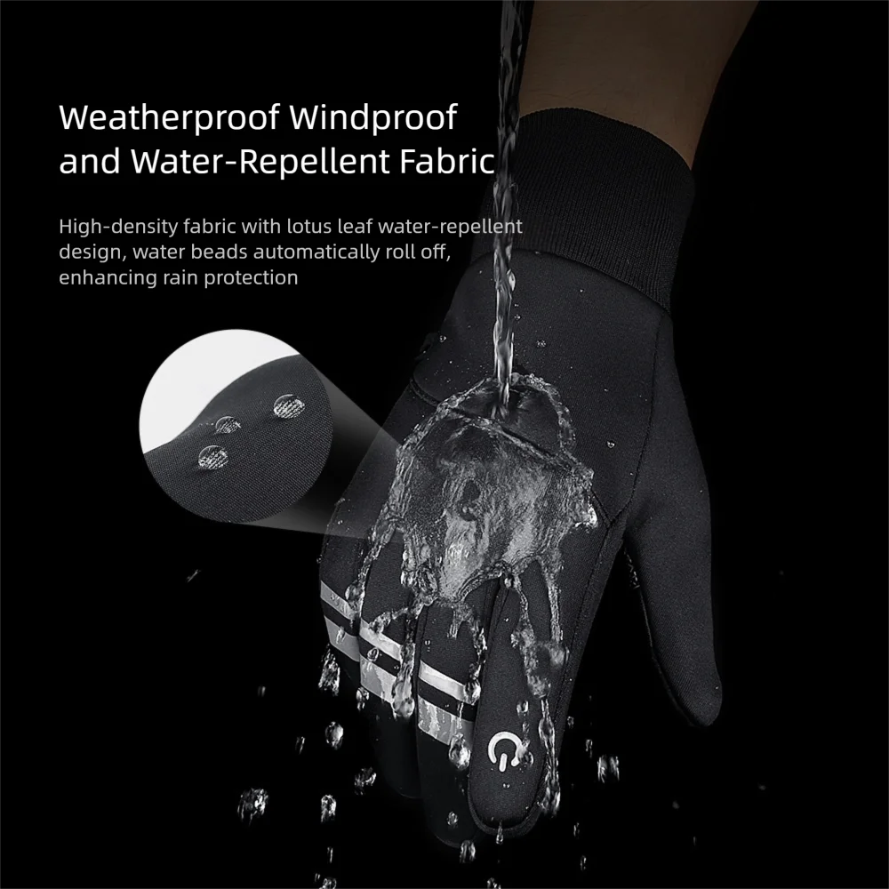 Touchscreen cycling winter gloves - Image 11
