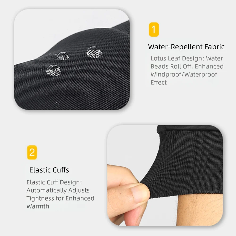 Touchscreen cycling winter gloves - Image 8