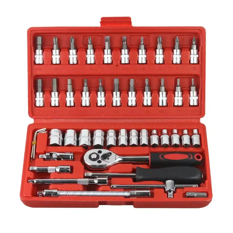 46-piece car repair tools kit
