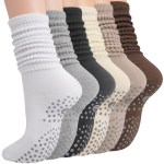 Women's non-slip grip slouch socks