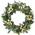 Decorative artificial greenery wreath