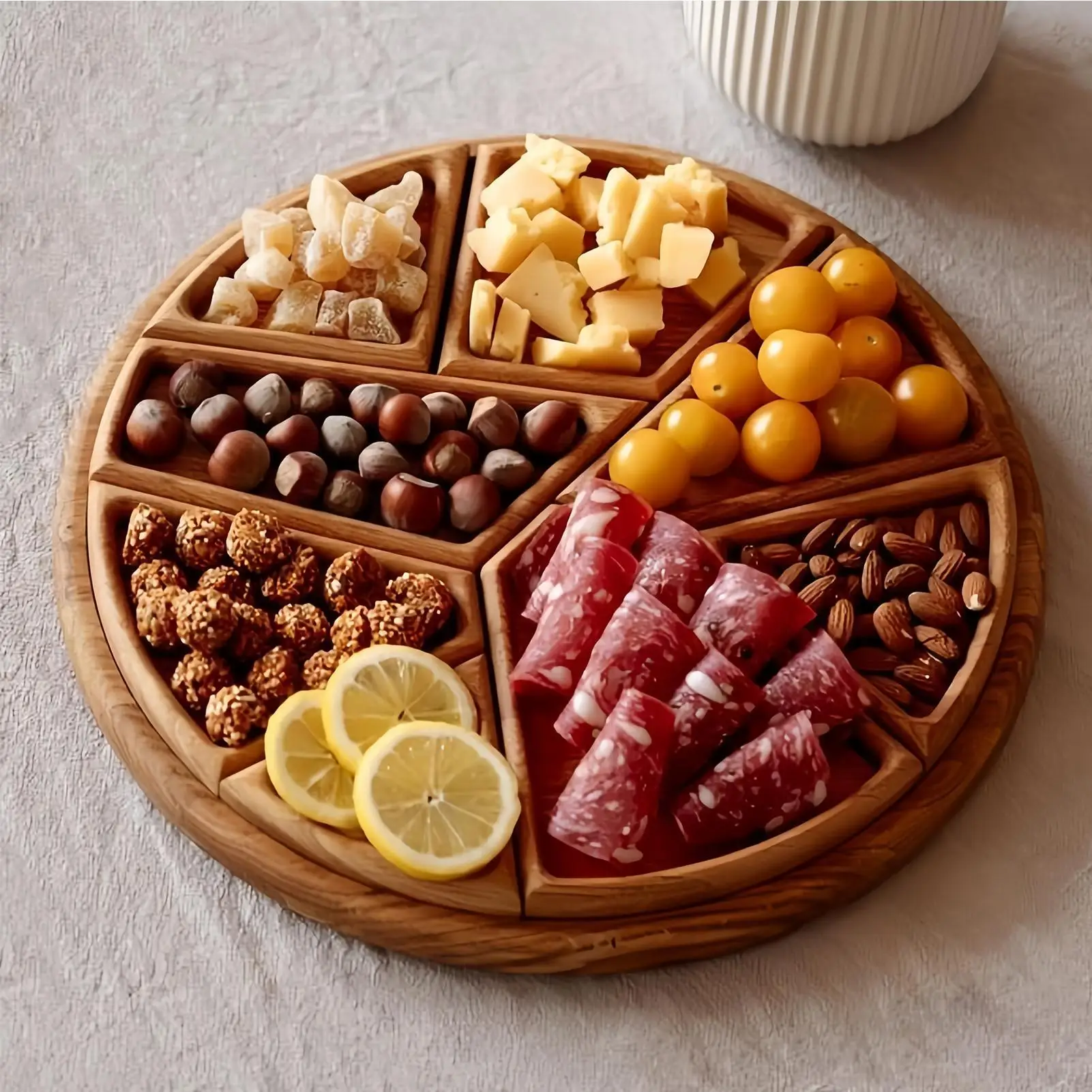Wooden party food tray - Image 3