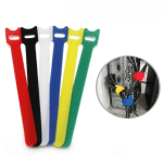Reusable hook and loop Velcro cable tie
