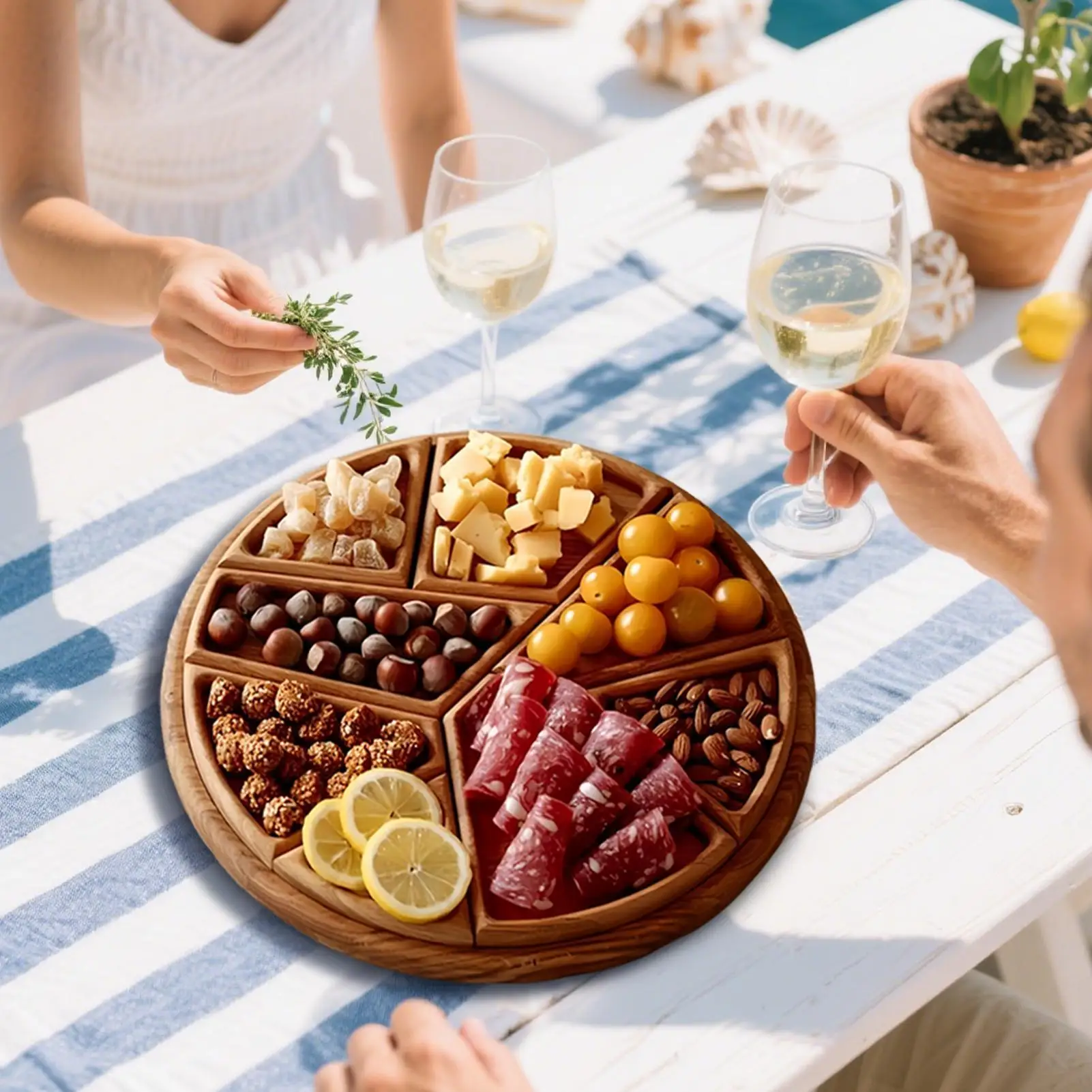 Wooden party food tray - Image 11