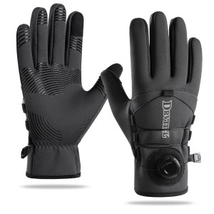 Warm touchscreen motorcycling knob gloves