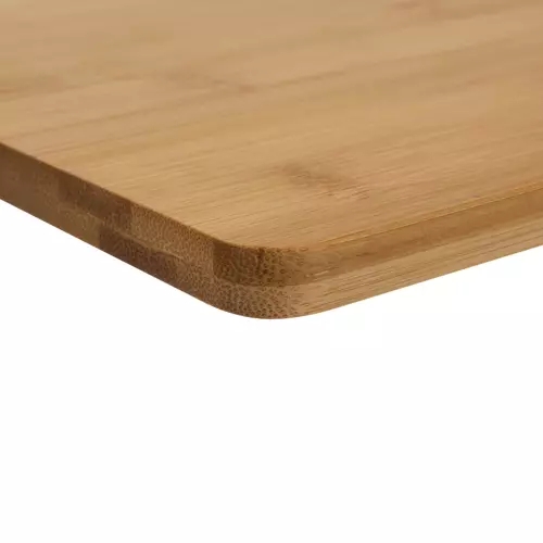 Set of 4 bamboo cutting boards with metal storage stand - Image 15