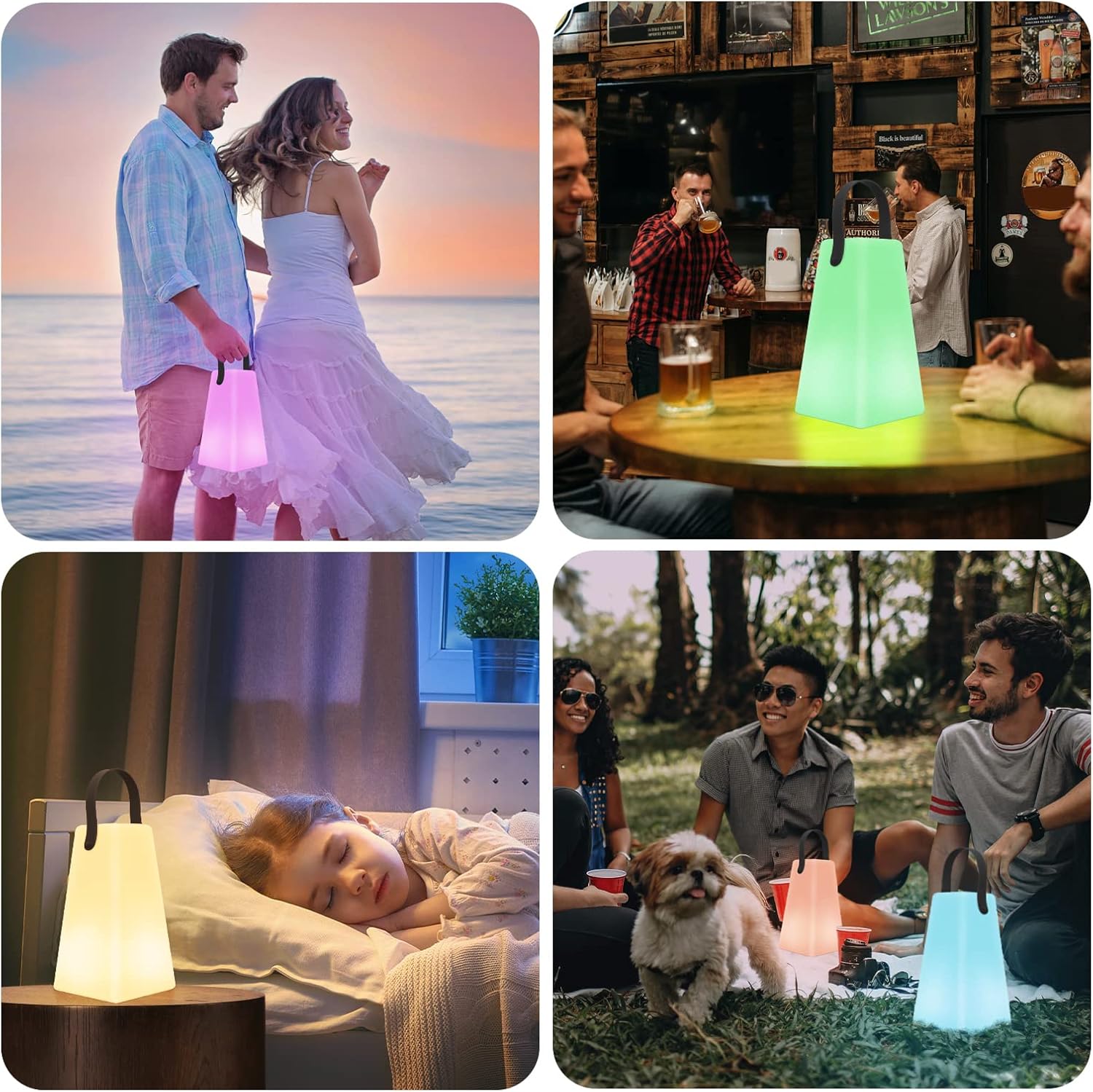 Portable cordless LED table lamp with remote control - Image 11
