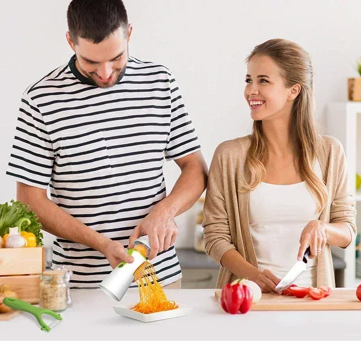 Handheld kitchen vegetable spiralizer slicer - Image 11