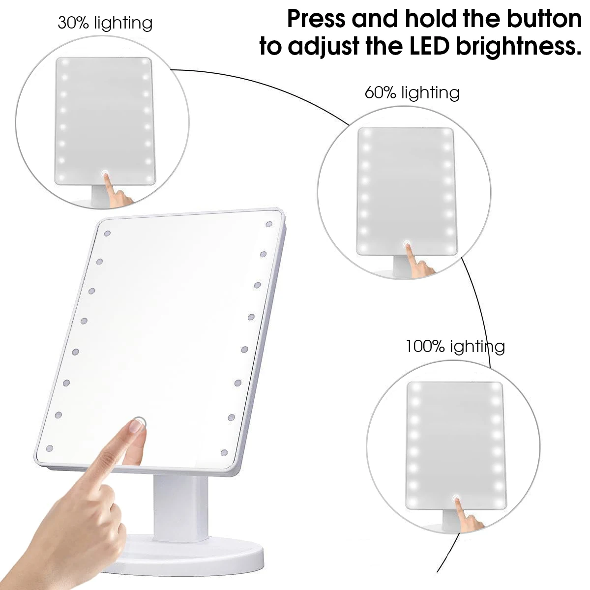 LED lighted vanity mirror - Image 10
