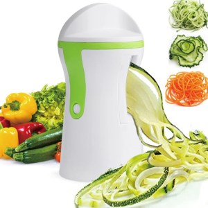Handheld kitchen vegetable spiralizer slicer