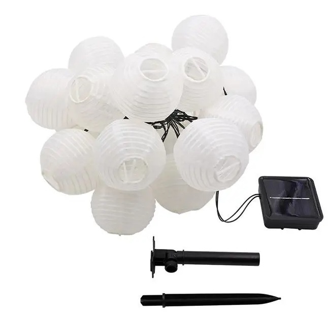 Solar-powered LED lantern string lights - Image 3