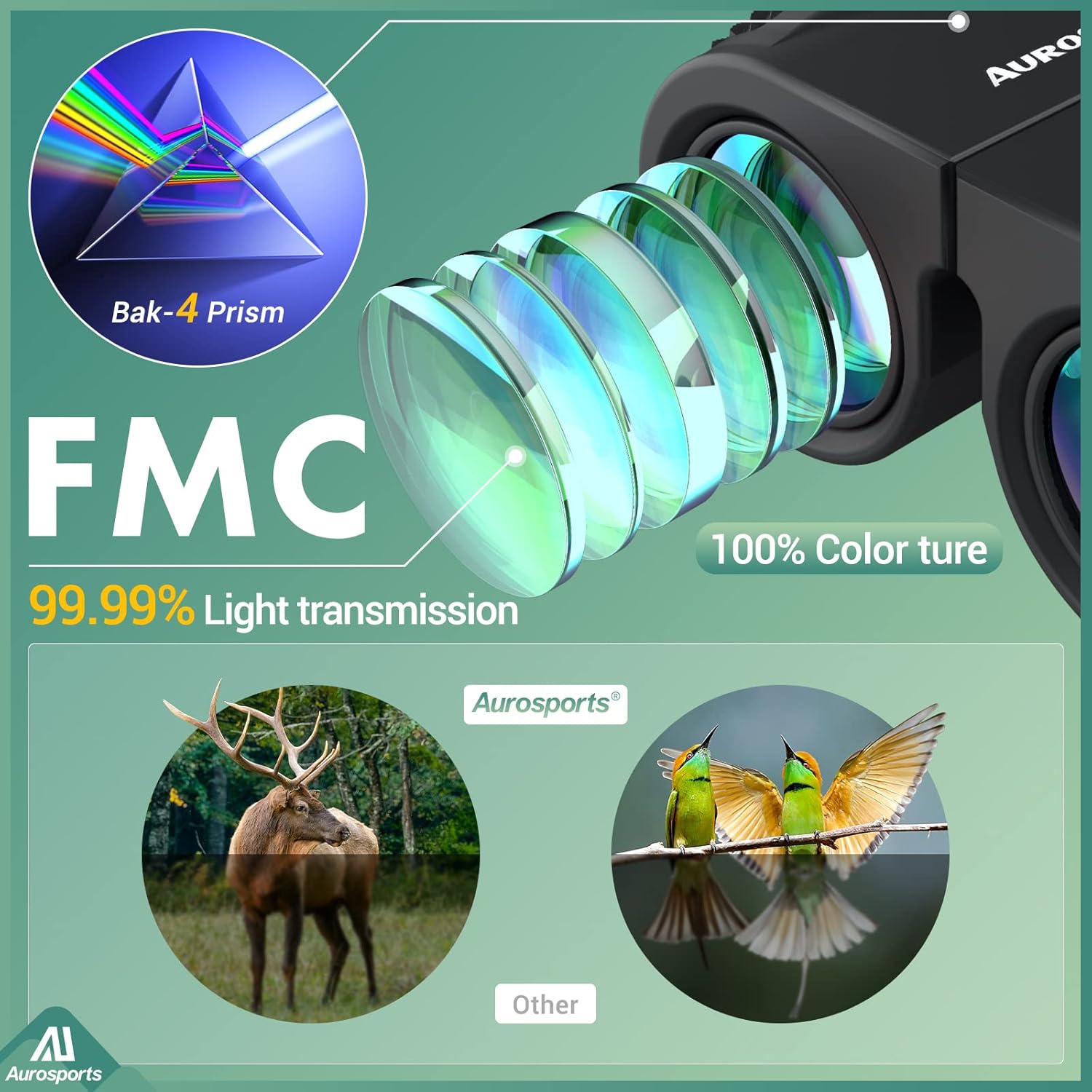 Large view 10x25 compact binoculars - Image 5