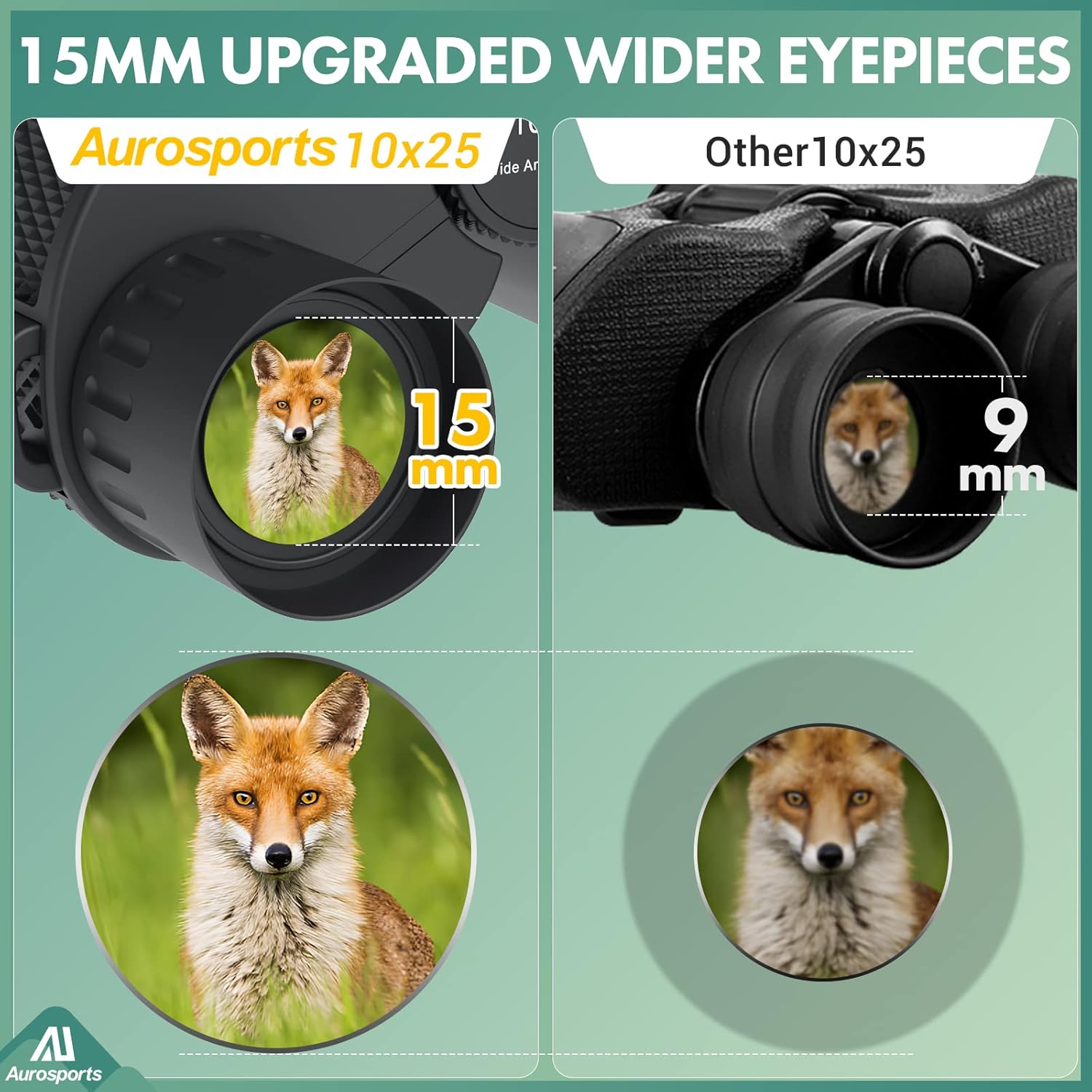 Large view 10x25 compact binoculars - Image 6