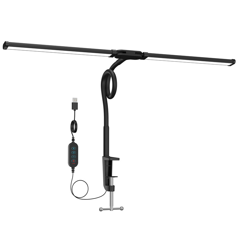 Double head long neck LED desk lamp - Image 3
