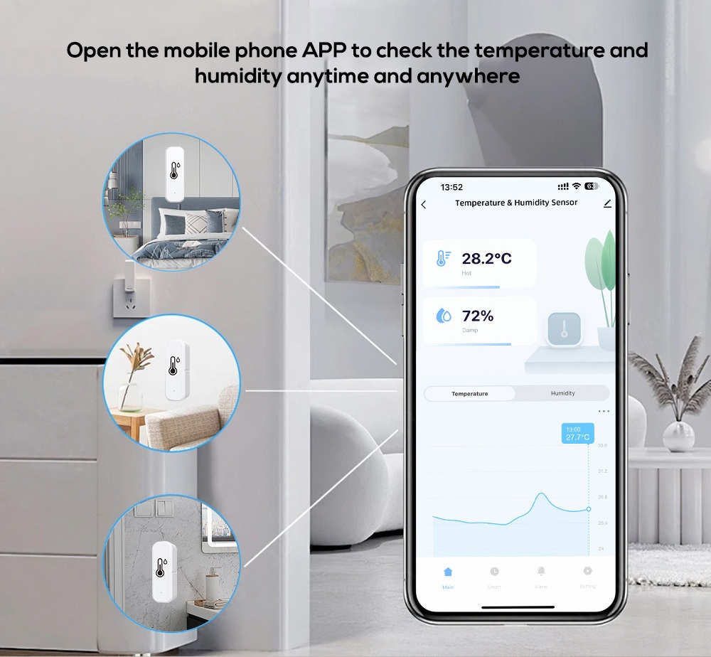 Smart WiFi digital temperature and humidity sensor - Image 13