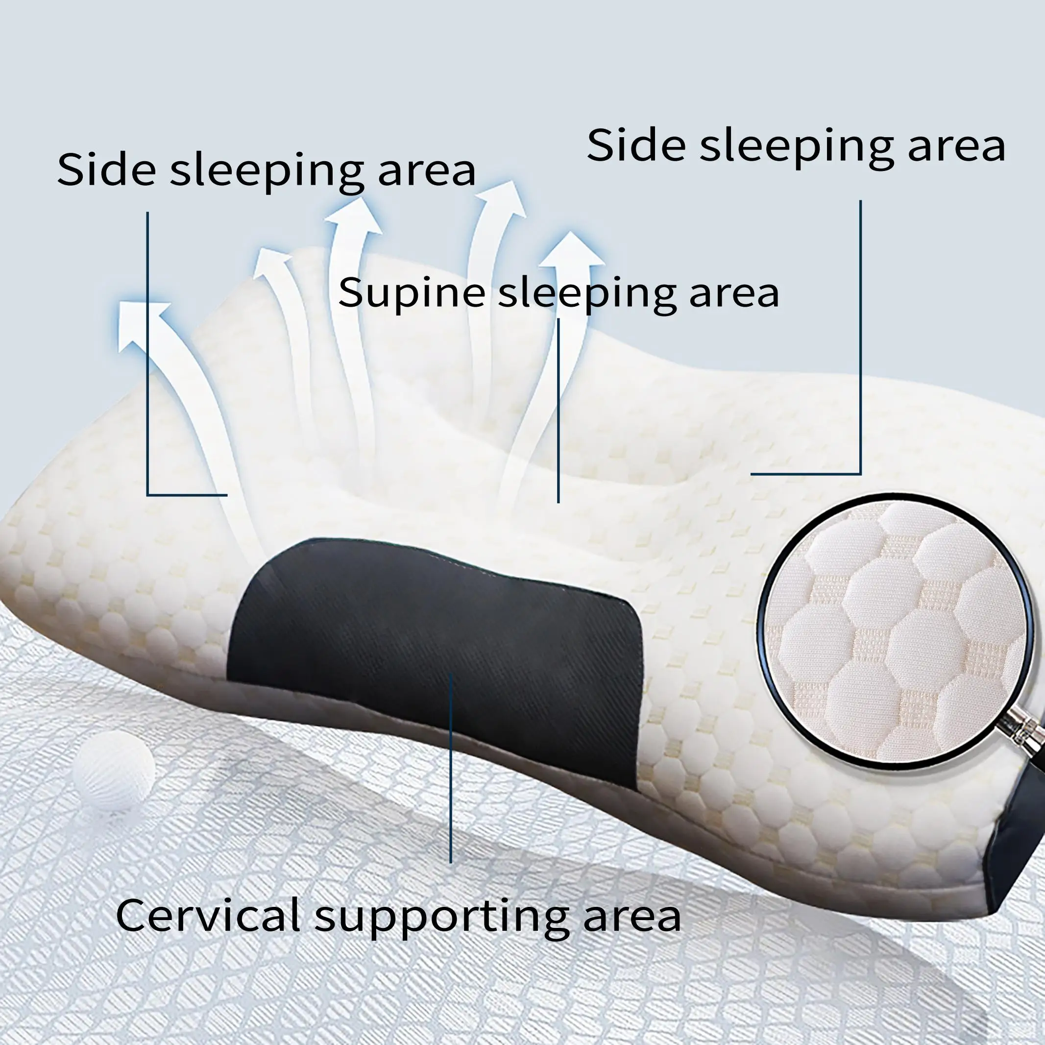 Ergonomic cervical neck support pillow - Image 7