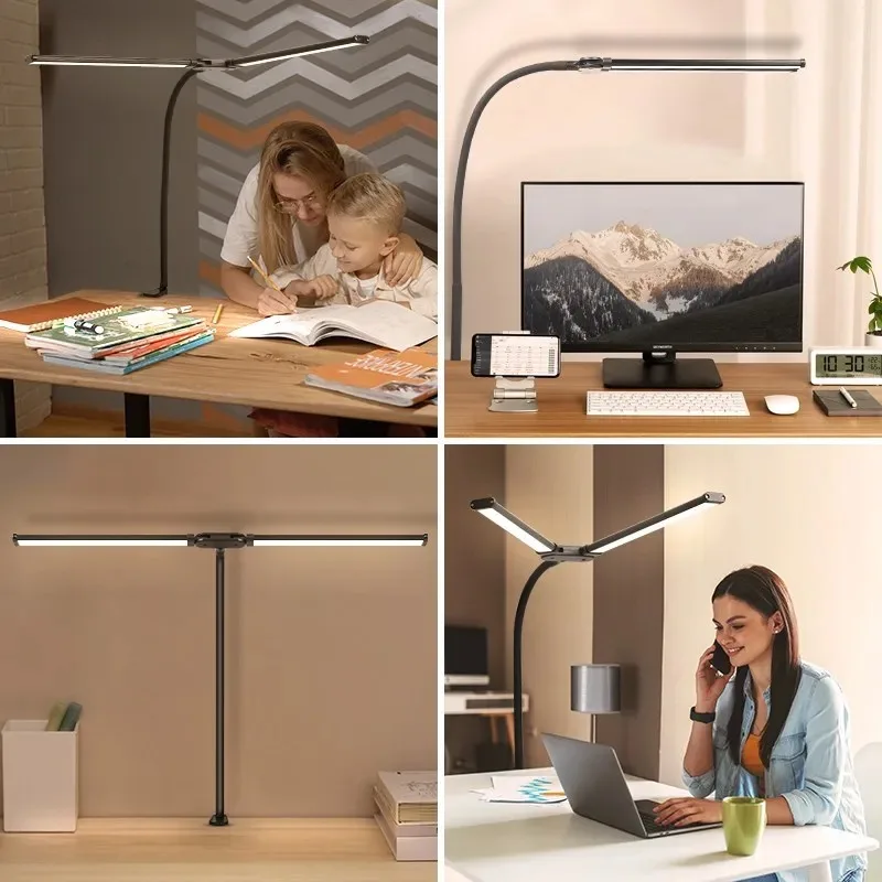 Double head long neck LED desk lamp - Image 12