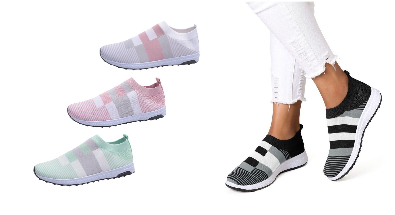 Casual lightweight knitted sneakers - Image 2