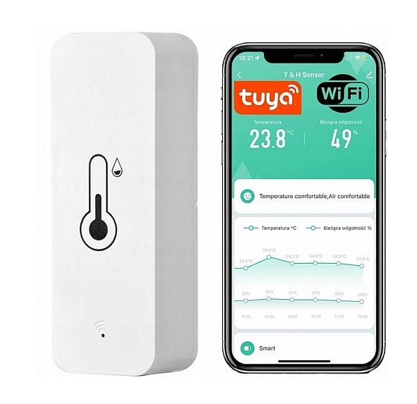 Smart WiFi digital temperature and humidity sensor - Image 2