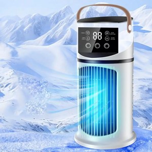 Portable humidifier air cooling fan