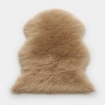 Faux fur decorative area rug