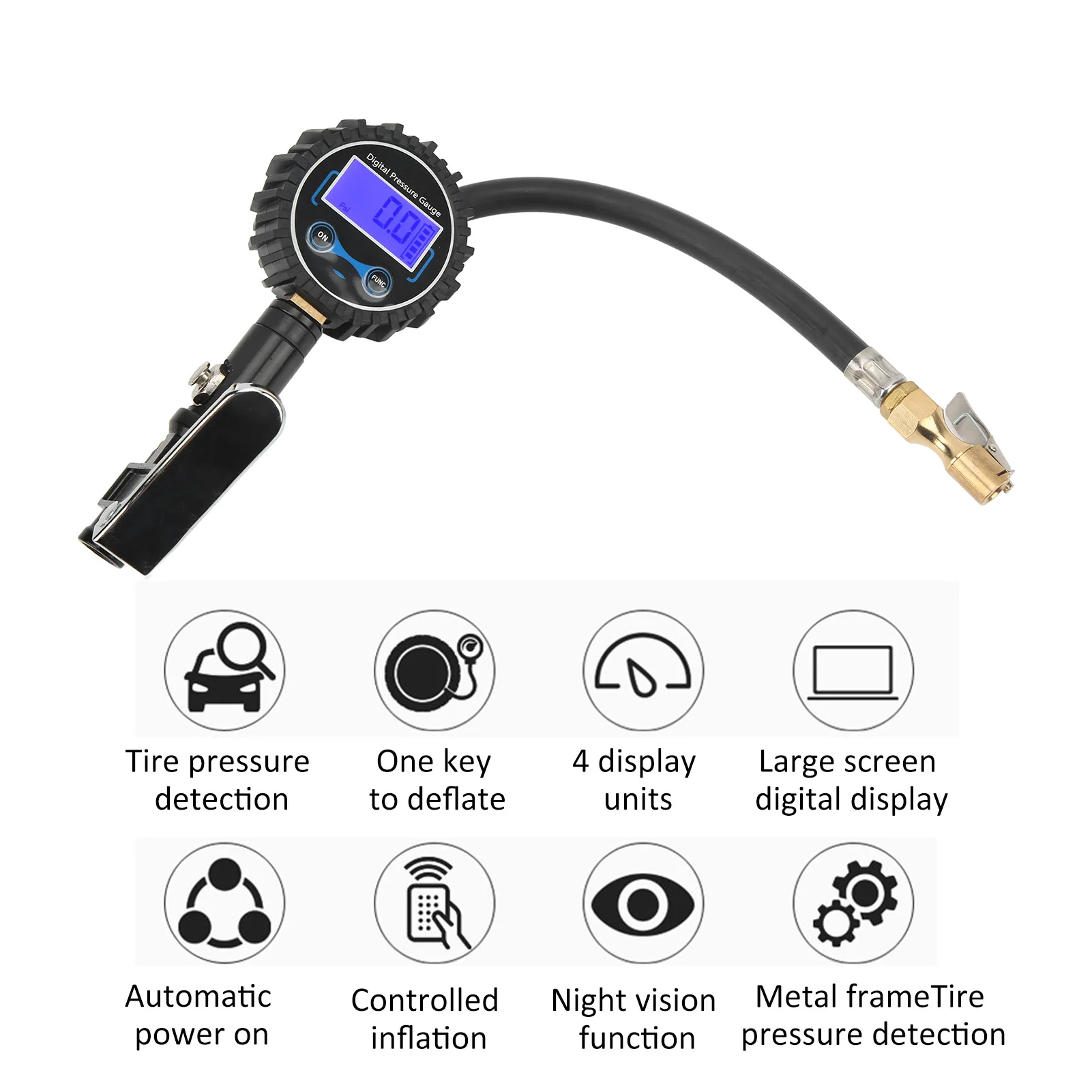 Digital tire inflator with pressure gauge - Image 11