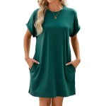 Casual loose fit summer t-shirt dress