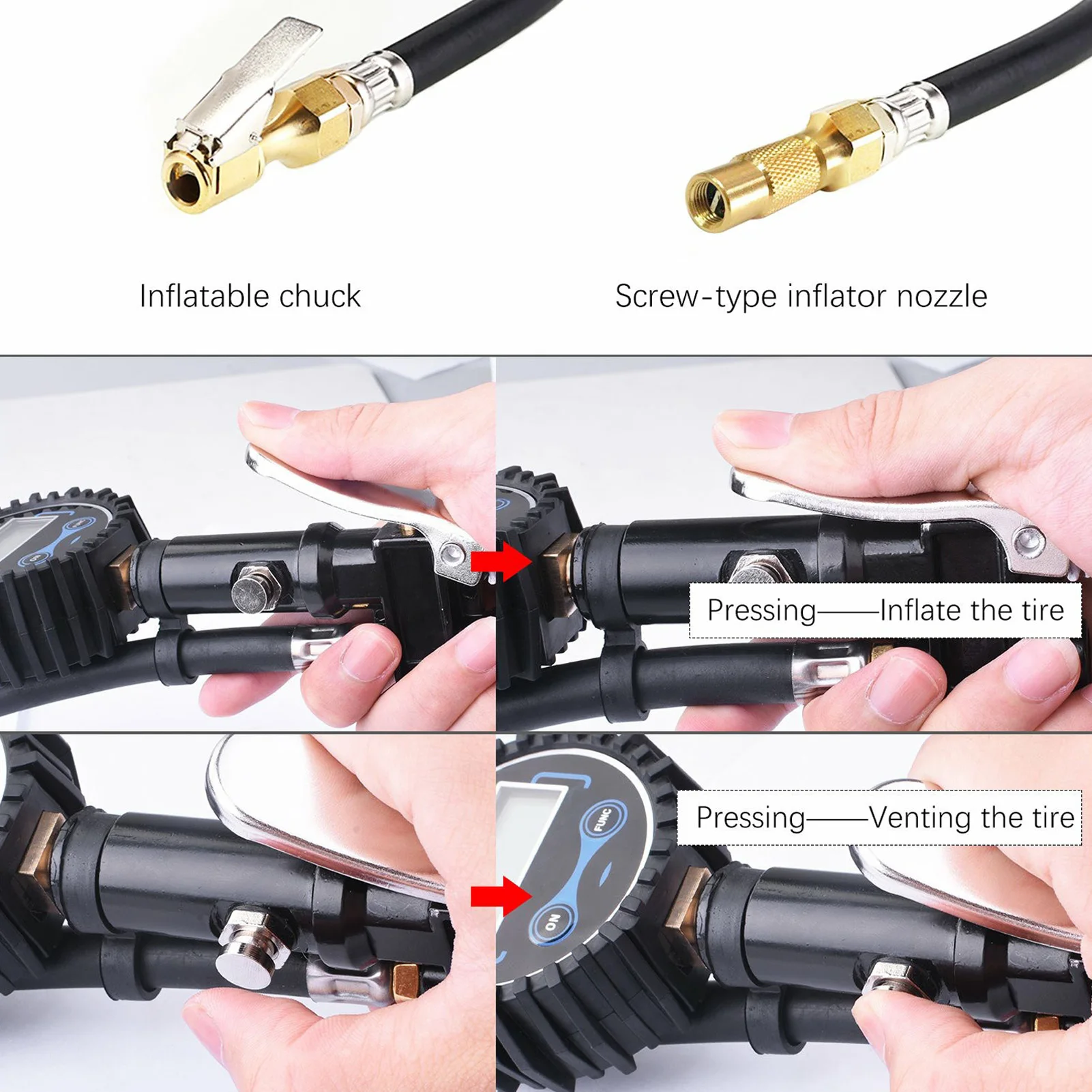 Digital tire inflator with pressure gauge - Image 10