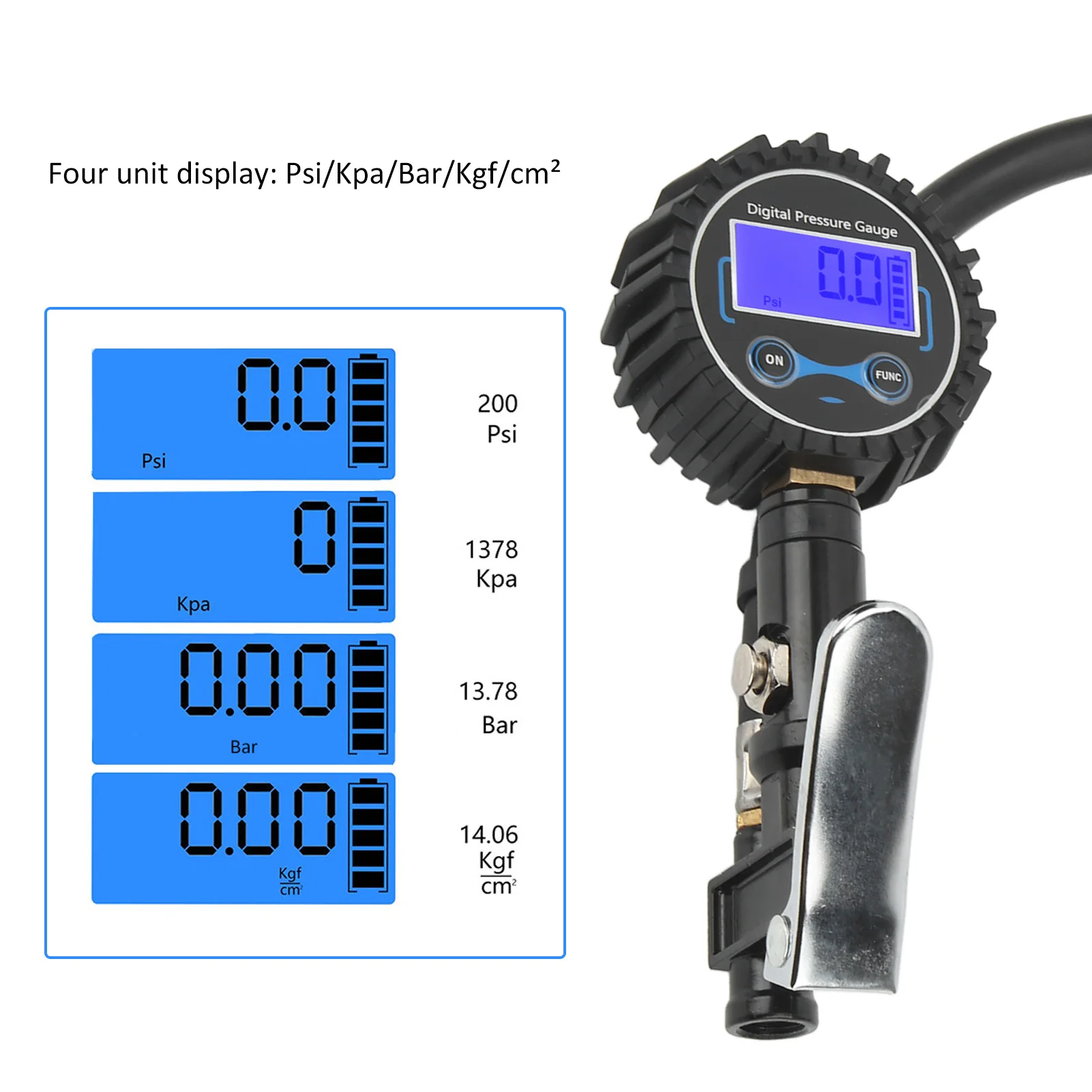 Digital tire inflator with pressure gauge - Image 9