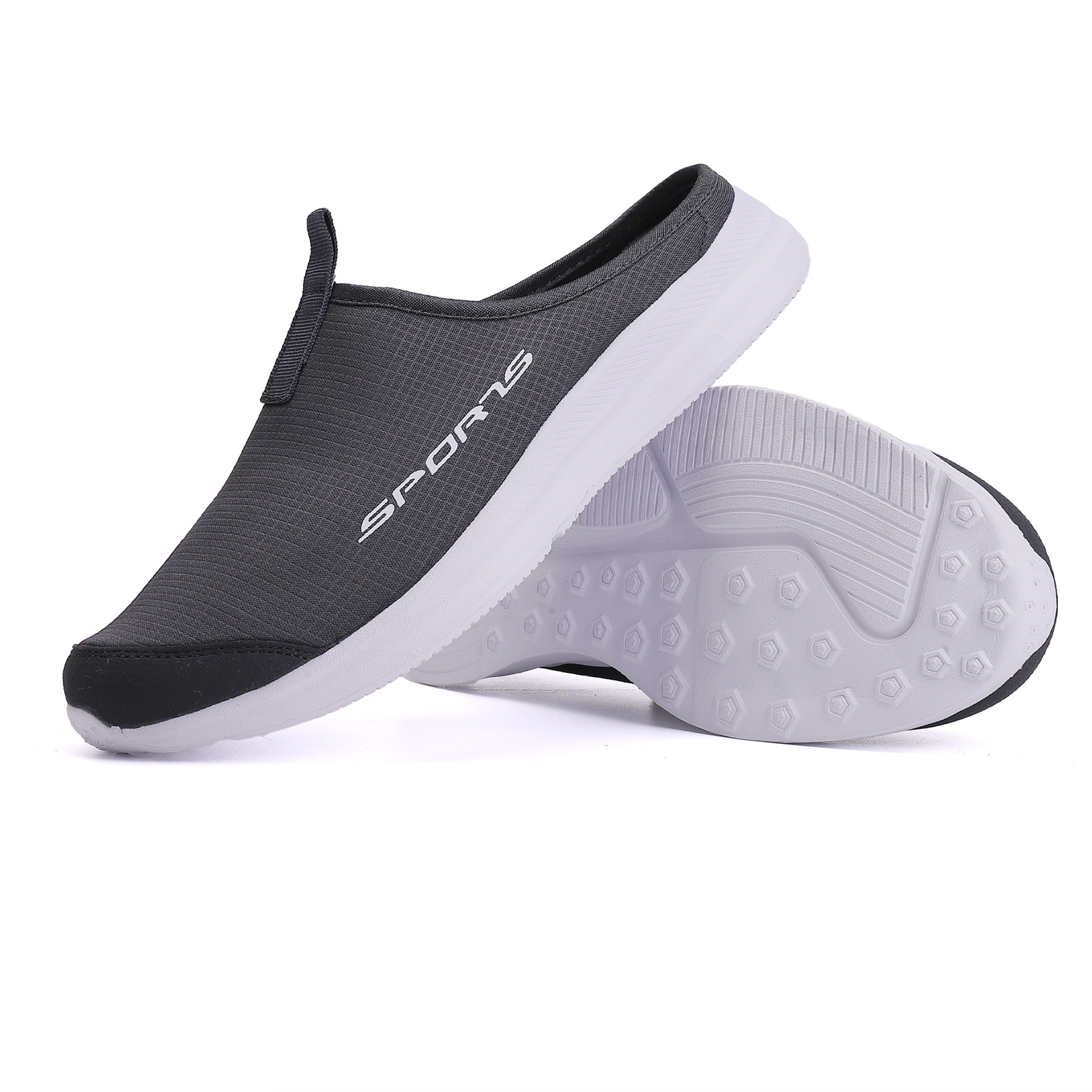 Slip-on mesh sport mules