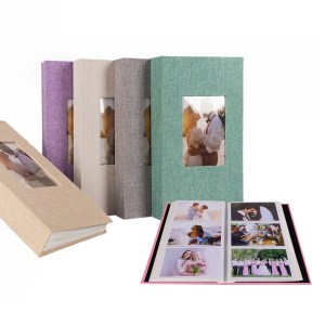 Linen hardcover family photo album