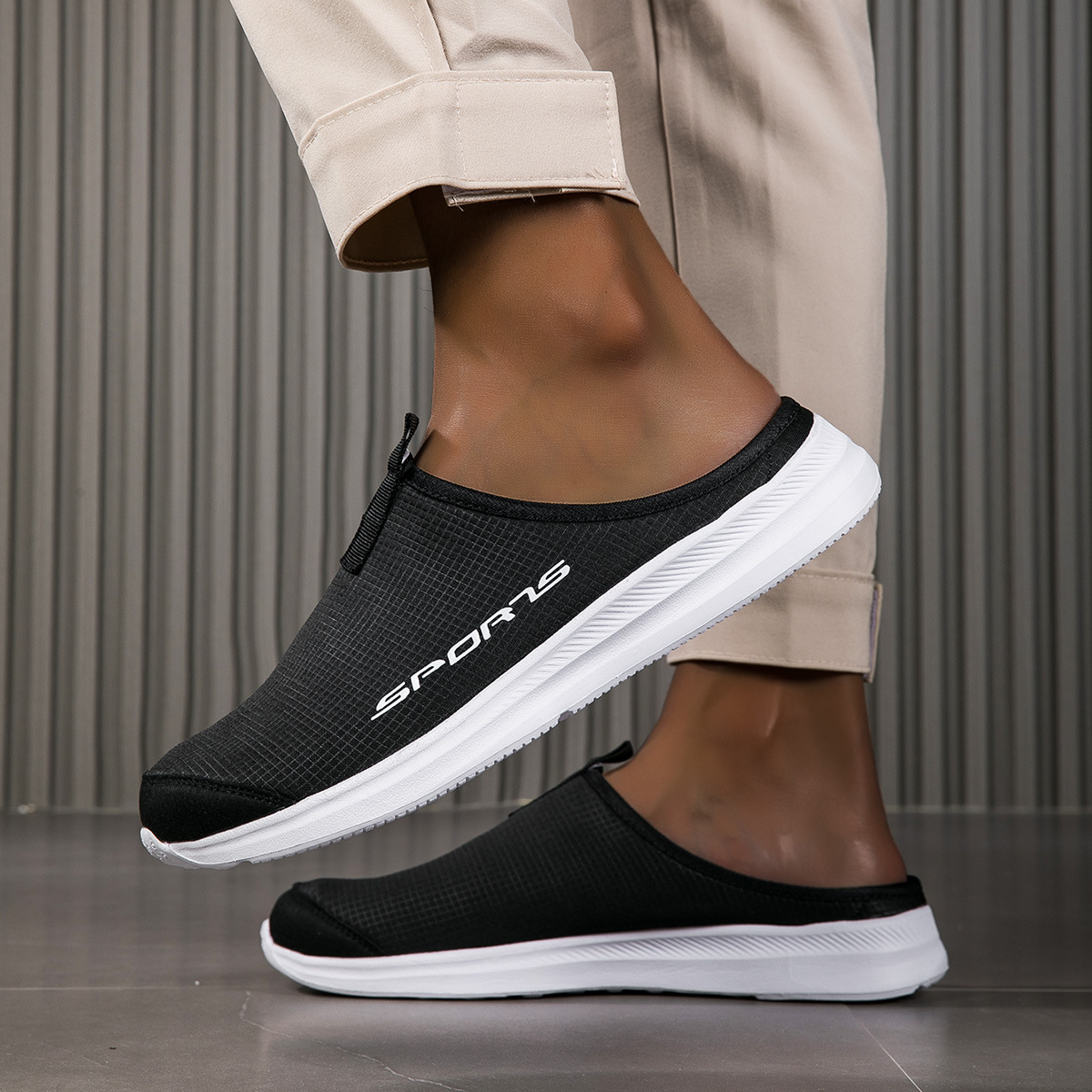 Slip-on mesh sport mules - Image 18