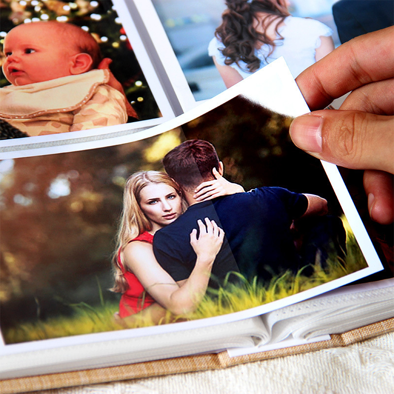 Linen hardcover family photo album - Image 18