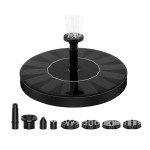 Solar-powered mini floating fountain set