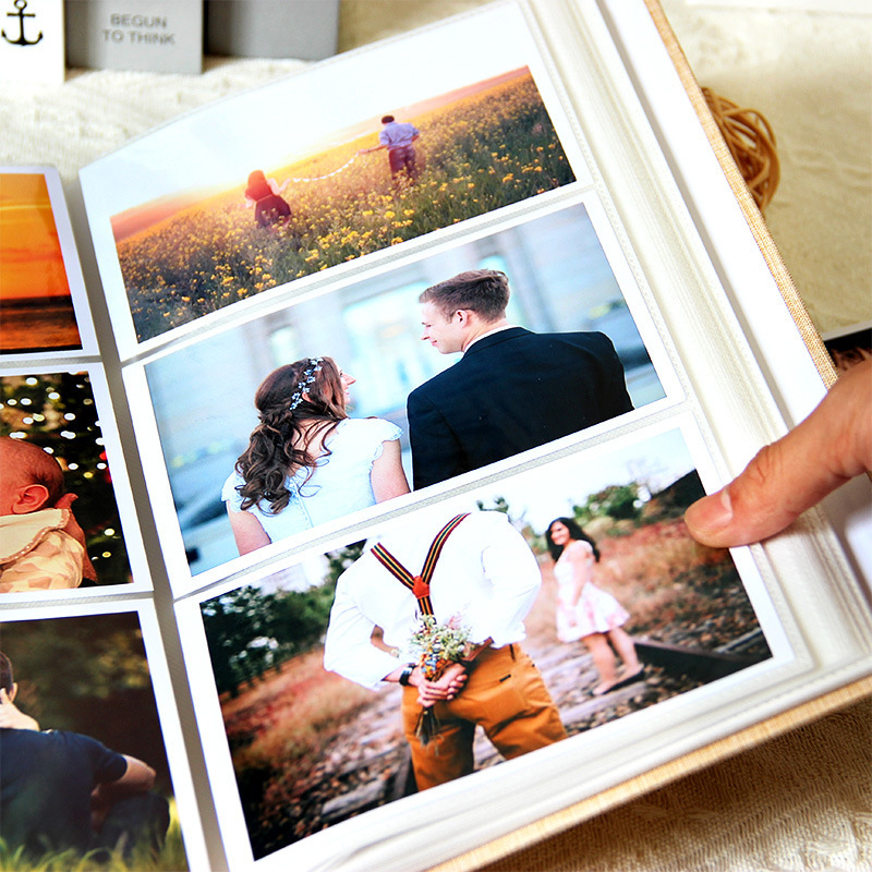 Linen hardcover family photo album - Image 20