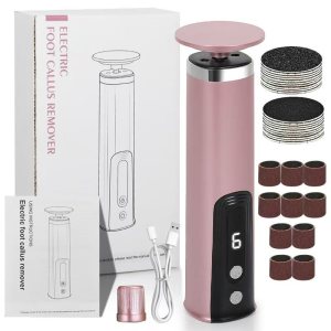 Rechargeable electric foot callus remover kit