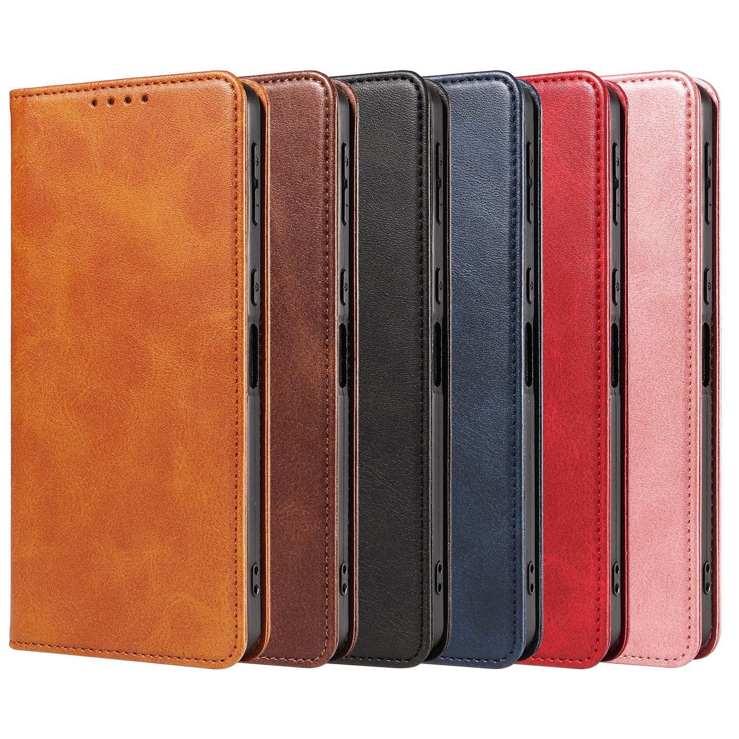 PU leather flip wallet case for Samsung