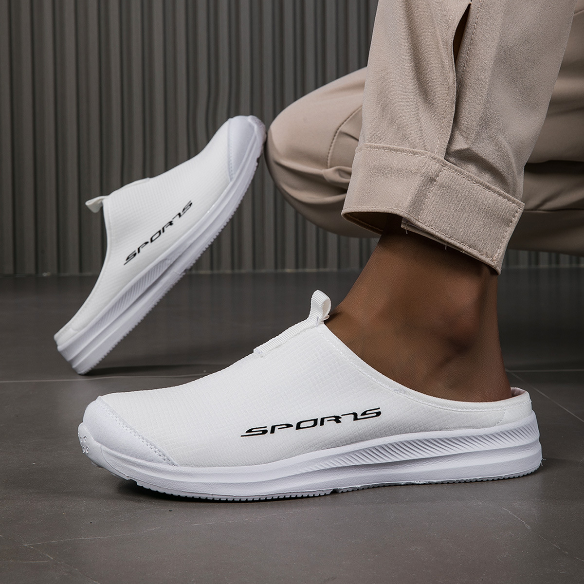 Slip-on mesh sport mules - Image 13