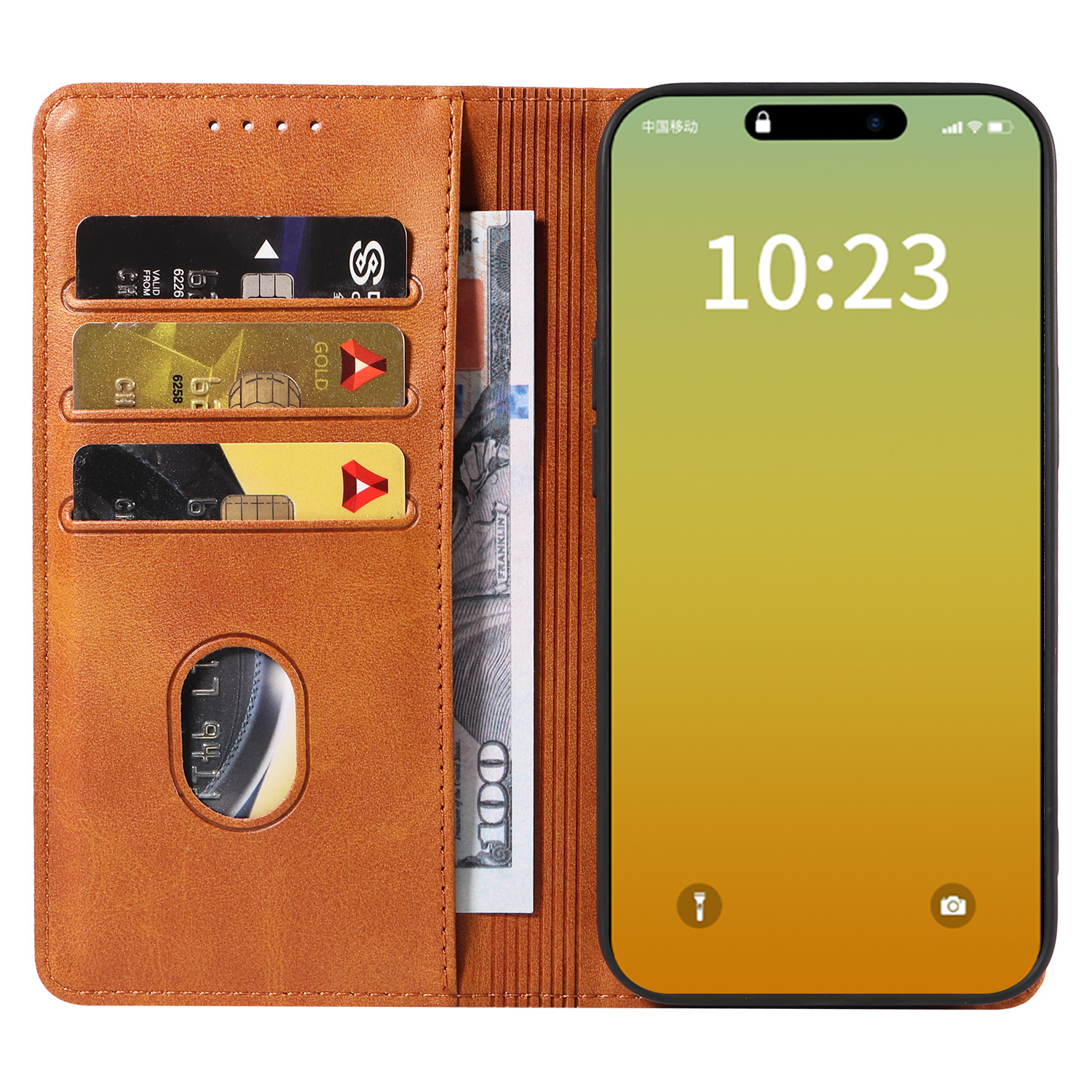 PU leather flip wallet case for Samsung - Image 11