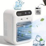 Rechargeable 3-in-1 mini air cooler and humidifier