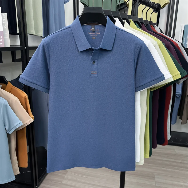 100% cotton men's polo shirt - Image 11